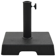 Base per Parasole-Base per ombrellone Quadrata in Poliresina 8 kg Nera