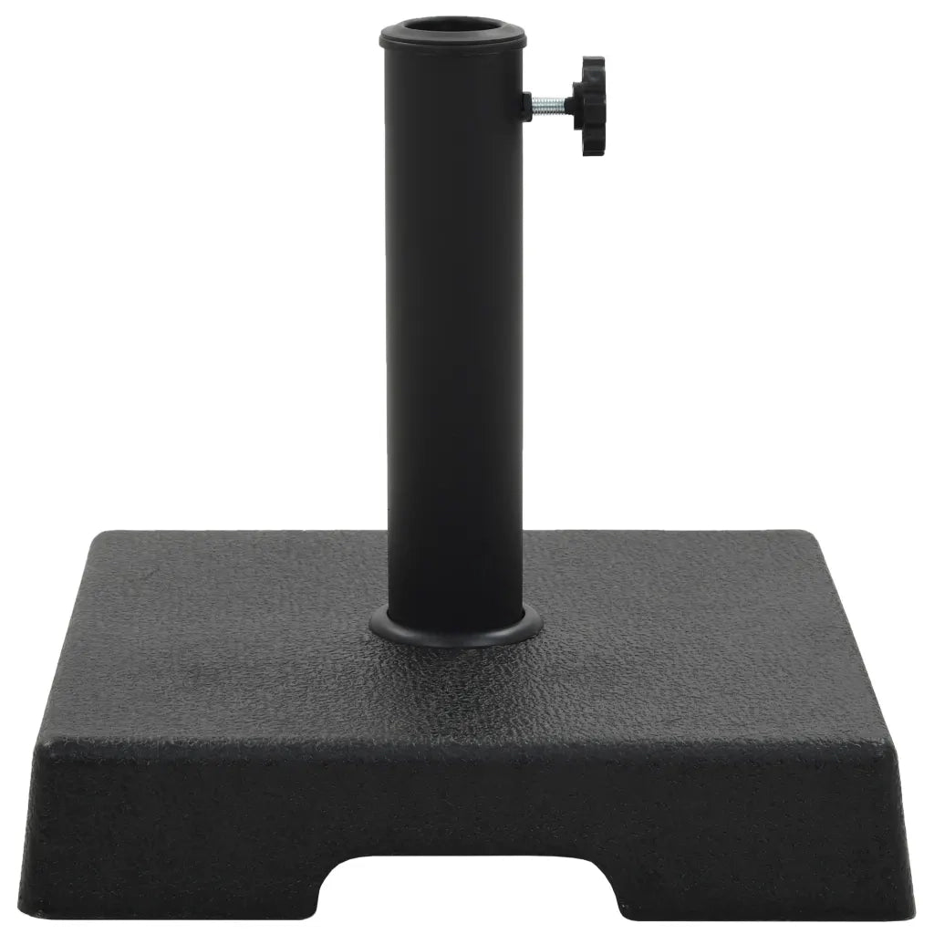 Base per Parasole-Base per ombrellone Quadrata in Poliresina 8 kg Nera