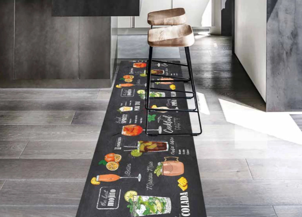 Tappeto Passatoia Cucina Antiscivolo Stampa Digitale Sprinty Dis. Pub - 50x140 - Pub