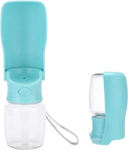 Fiaschetta per cani 350 ml, becher per cani e gatti da viaggio, animali domestici, impermeabile, fiaschetta per cani per passeggiate e viaggi (blu)