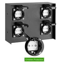 Colonna Elettrica Giardino Colonnina 4 Prese Shucko Impermeabili Terra Parete