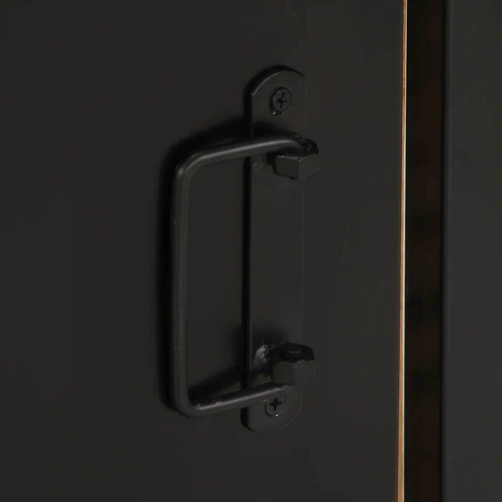 Set di 2 Comodini | Armadio da Notte | Mobiletto da notte in Legno Massello di Mango Grezzo