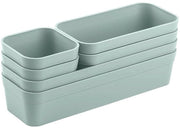 Organizzatore di carreggiata con scatola di contenimento e distributore unico, regolabile, verde pastello