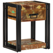 Comodini 2 pz 40x35x50 cm Legno massello recuperato