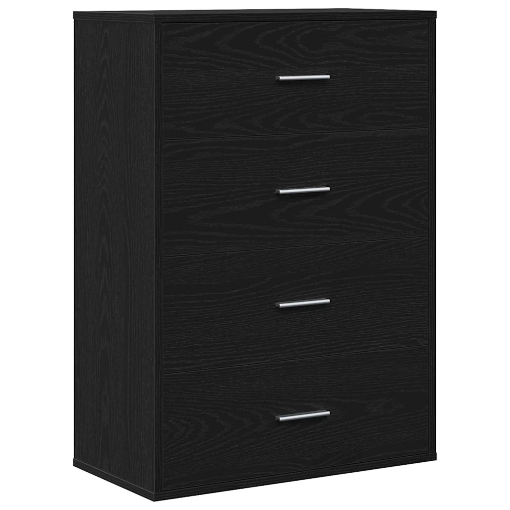 Credenza Rovere Nero 60 x 31 x 84 cm Legno ingegnerizzato 871674