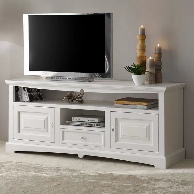 Soggiorno arte povera legno shabby chic bianco opaco - Mobili 2G