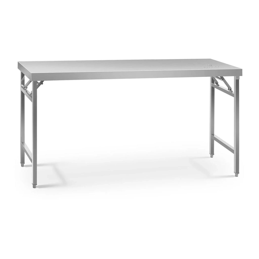 Tavolo da lavoro pieghevole 60 x 180 cm portata 230 kg acciaio inox 14_0003709
