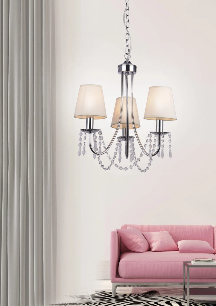 Lampadario Candellux RUTI 33-58713 3xE14 cromo cristalli