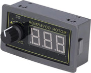 Regolatore di velocità PWM per motore DC a lama rotante, tensione di ingresso 5-30V, velocità regolabile, display digitale.