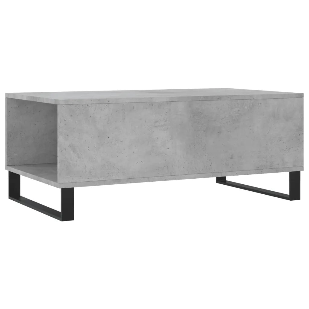Tavolino salotto | Tavolino da caff¨¨ | Tavolino da Soggiorno Grigio Cemento 90x50x36,5 cm Legno Multistrato