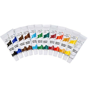 Set 12 Colori Acquerello Assortiti Tubetti da 12ml per Pittura Scuola Hobby