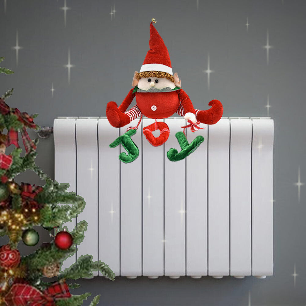 Copritermosifone Natalizio Forma Folletto con Scritta Joy Decorazione Natale