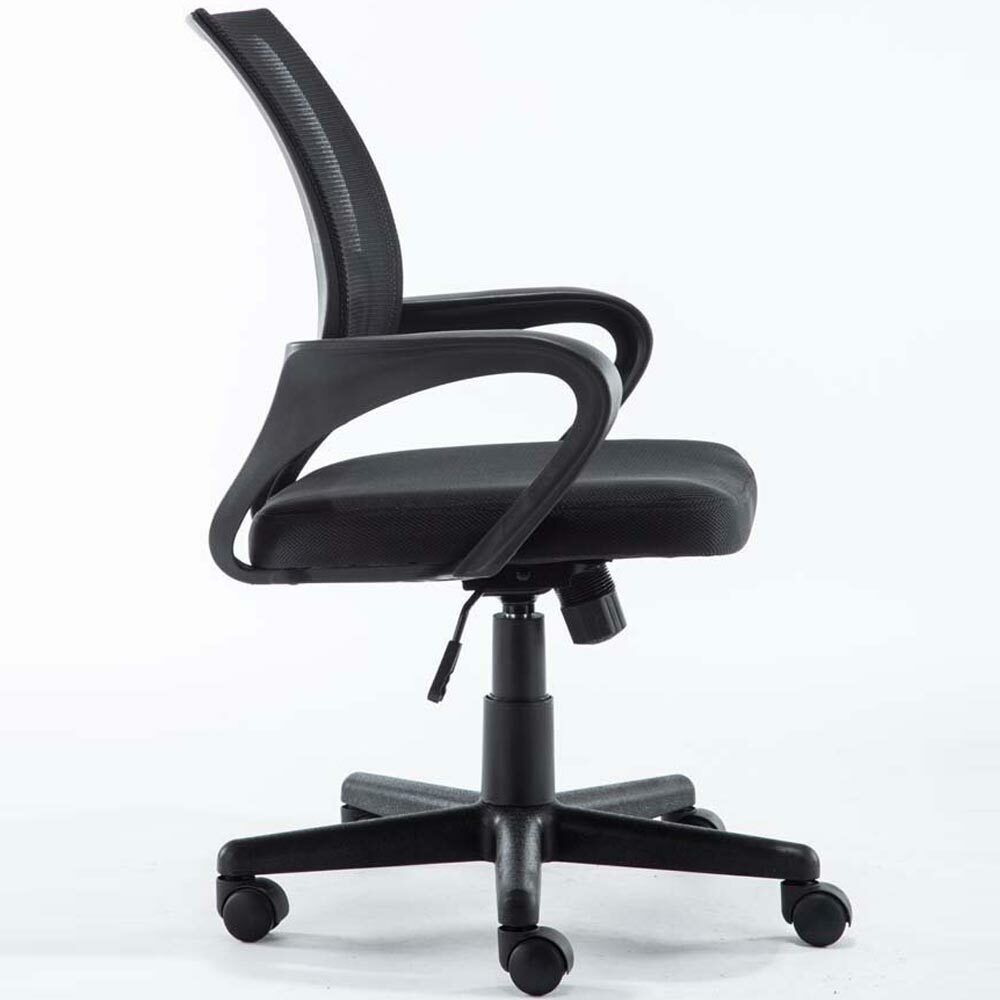 Poltrona Sedia Presidenziale da Ufficio Direzionale Girevole Traspirante Nero