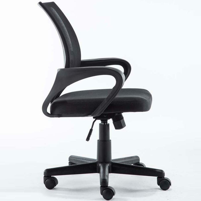Poltrona Sedia Presidenziale da Ufficio Direzionale Girevole Traspirante Nero
