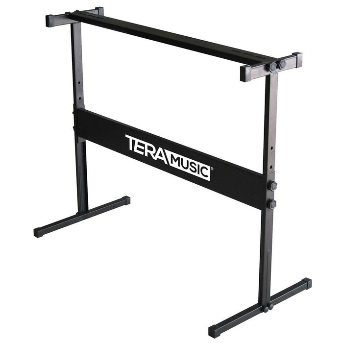 Tastiera Musicale Pianola Elettronica 61 Tasti Luminosi con Supporto e Sgabello