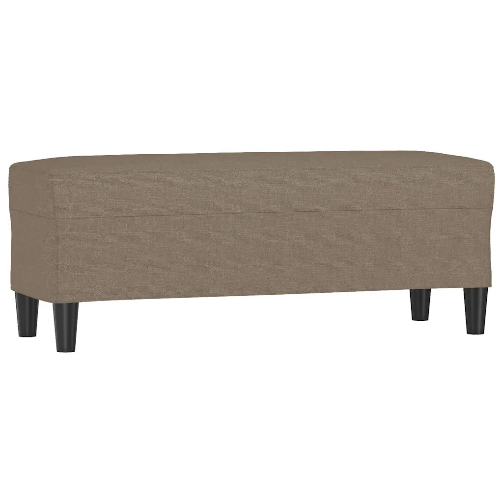 Panca Tortora 100x35x41 cm in Tessuto