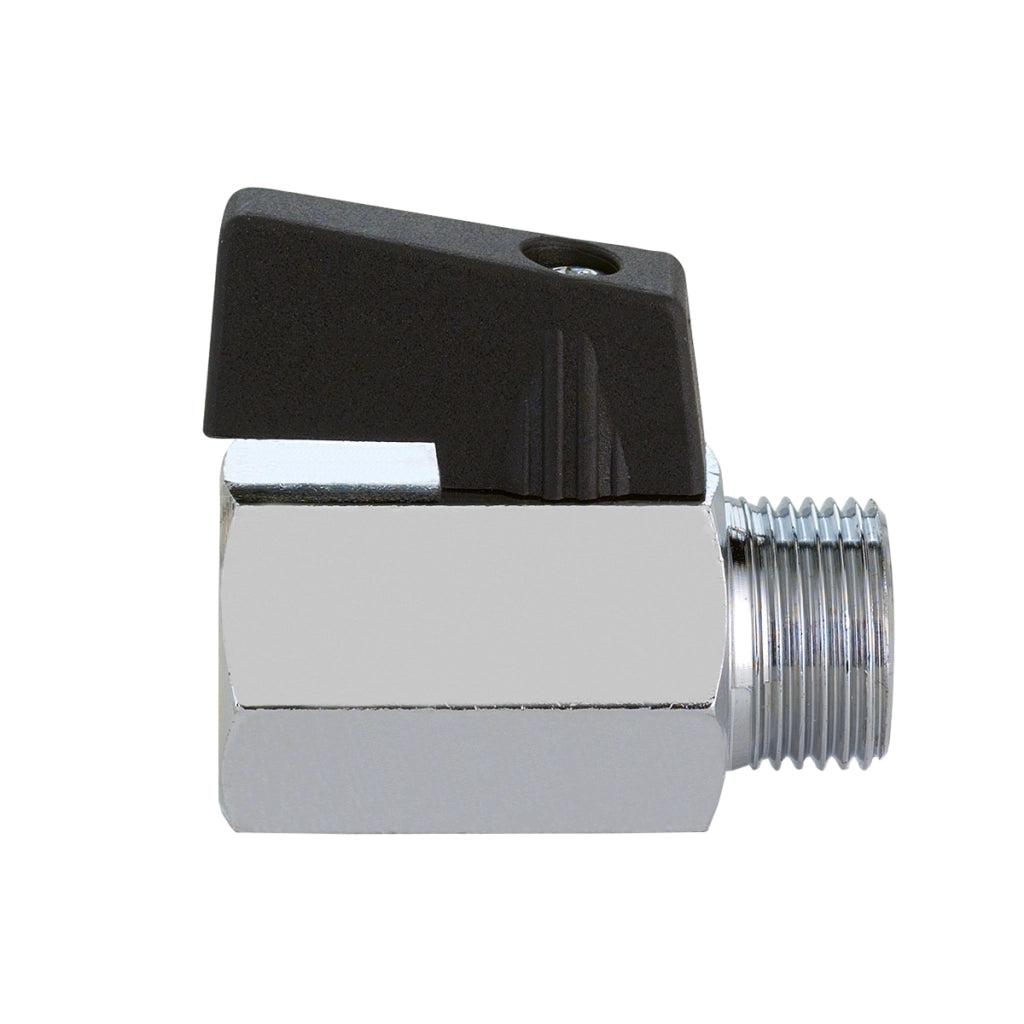 RUBINETTO A SFERA MASCHIO FEMMINA CROMATO- 1/4  DN 8   PN 10- FIV- pezzi 1