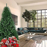 Albero di Natale 150 cm Pino Cuore d'oro Verde Folto 375 Rami Base a croce ferro
