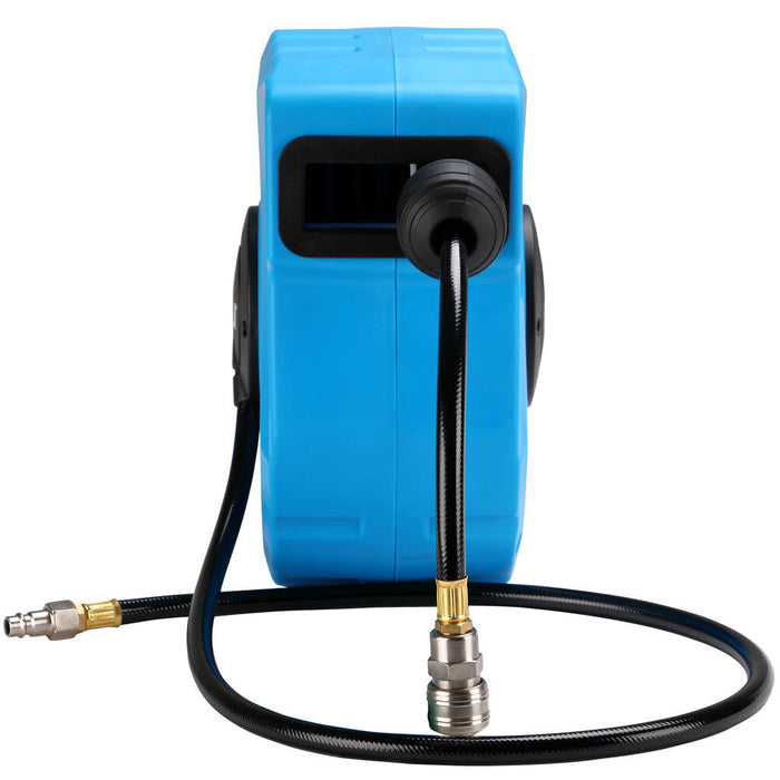 Avvolgitubo Aria Compressa con Tubo 10 Mt Attacco 1/4 Fissaggio a Parete Muro