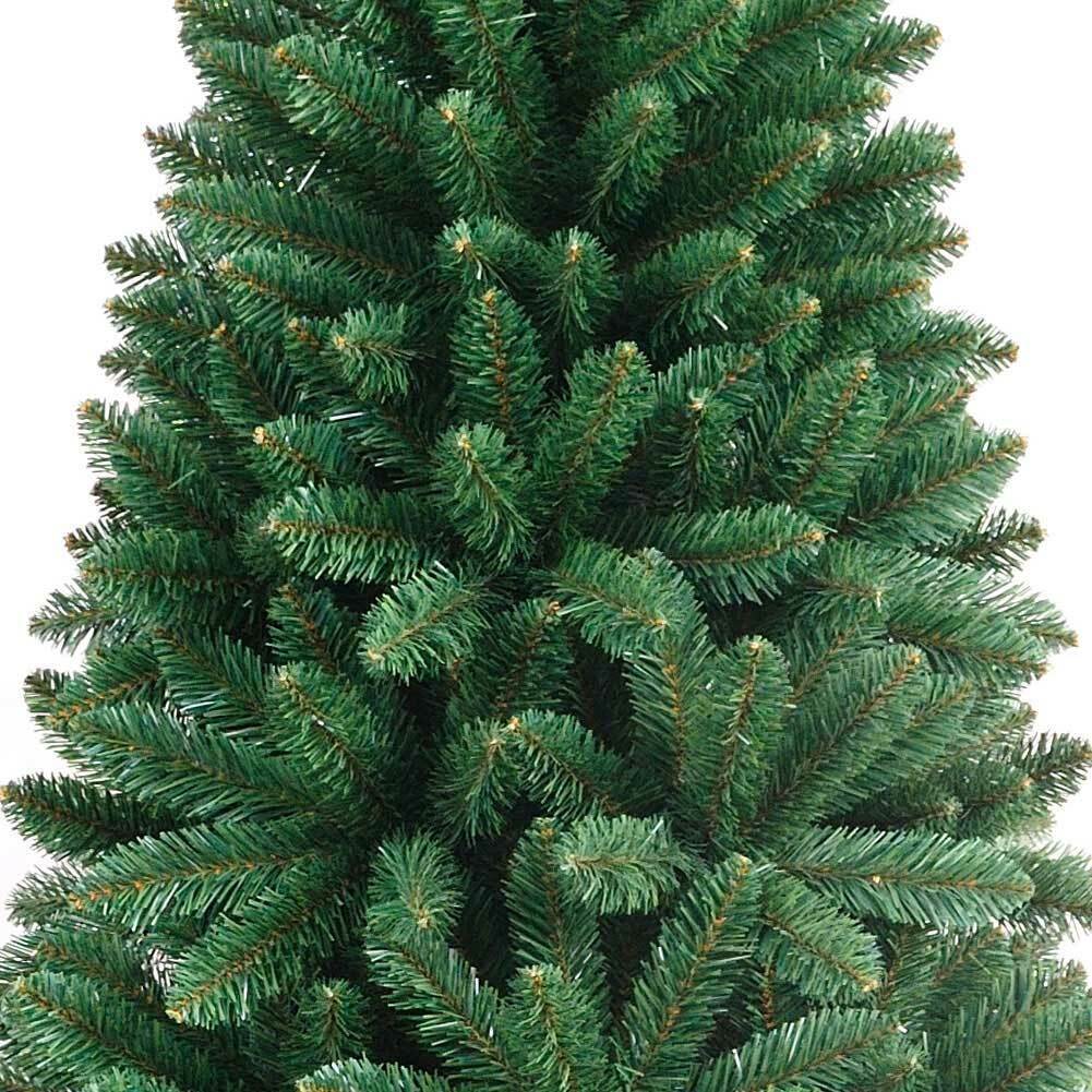 Albero Di Natale SLIM Pino Dei Sogni Verde Altezza 120 cm Base a Croce 295 Rami