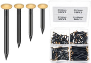 Set di Spiedini in Acciaio da 130 pezzi - Spiedini per Muratura - Spiedini per Parete per Dipinti - Assortimento per Mattoni/Gesso/Legno - Resistente alle Sollecitazioni - Materiale Duraturo