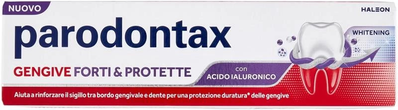 PARADONTAX DENTIFRICIO PER GENGIVE FORTI E PROTETTE CON ACIDO IALURONICO PER UNA PROTEZIONE DURATURA 75 ML