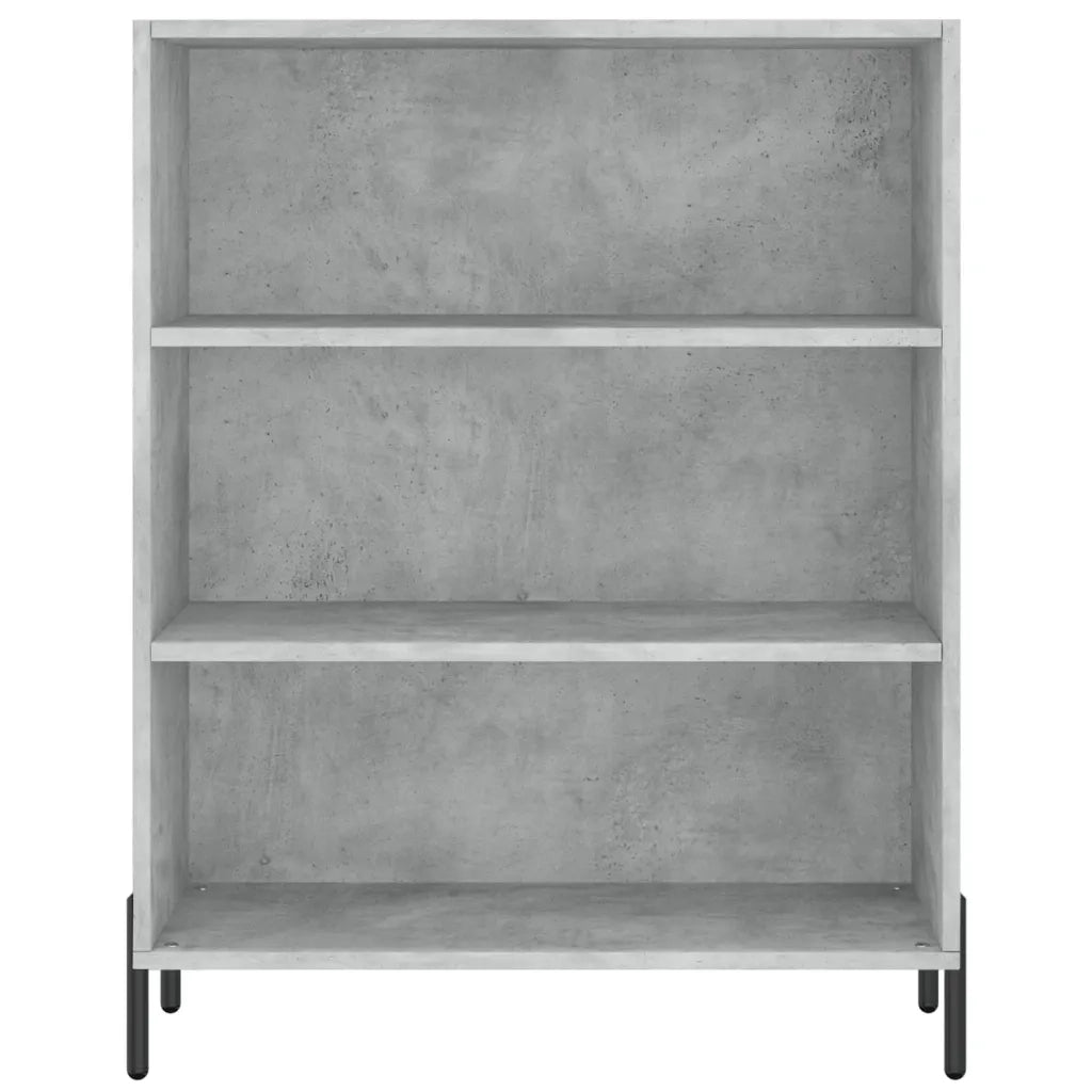 Credenza-Buffet-Armadio da cucina Grigio Cemento 69,5x34x180 cm in Legno Multistrato 757826