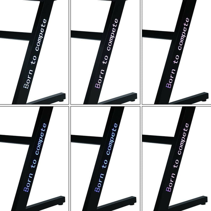 Scrivania Gaming Porta Pc Computer con Luci LED RGB e Tappetino Mouse Pad 80x30