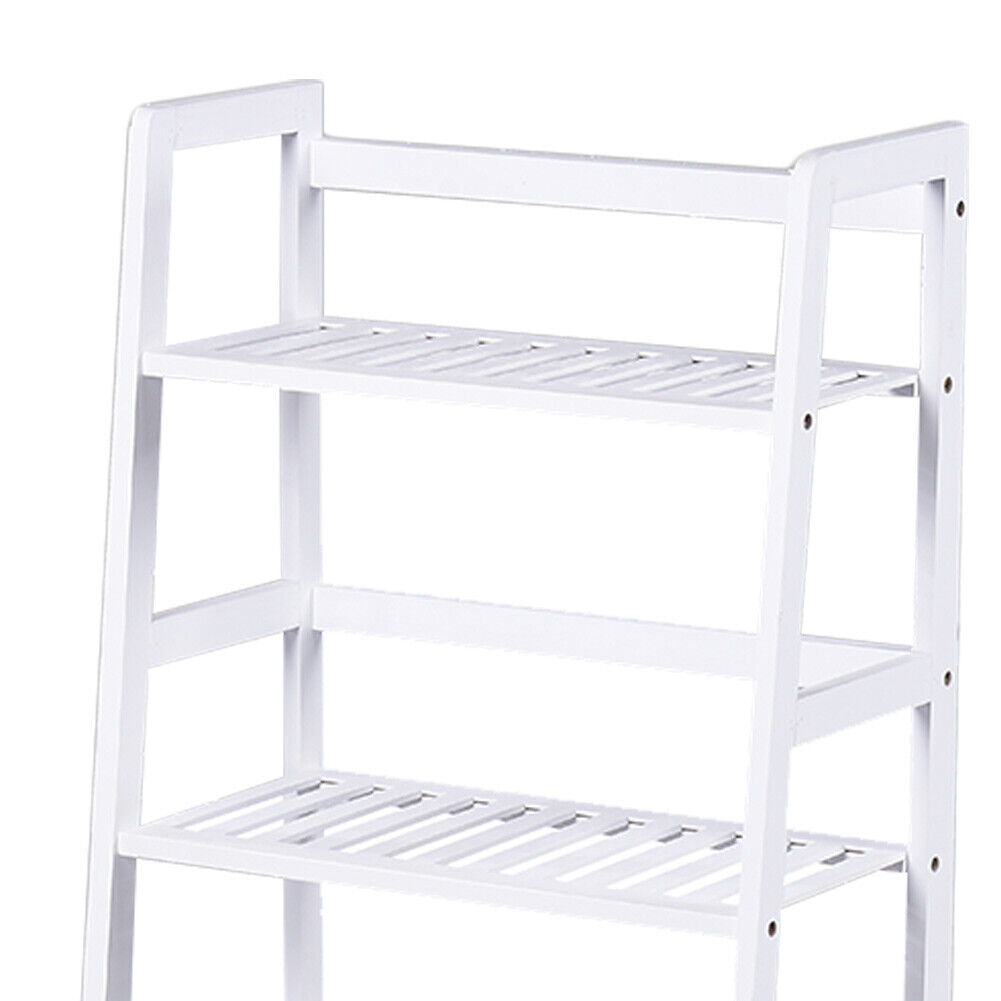 Libreria Scaffale Multiuso in Legno di Bambu 4 Ripiani 116x48x32cm Casa Ufficio