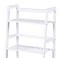 Libreria Scaffale Multiuso in Legno di Bambu 4 Ripiani 116x48x32cm Casa Ufficio