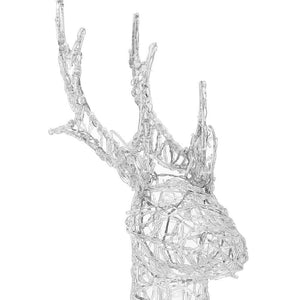 Renna Natalizia Luminosa per Esterno 240 LED Bianco ICE Cervo Grande 3D Natale