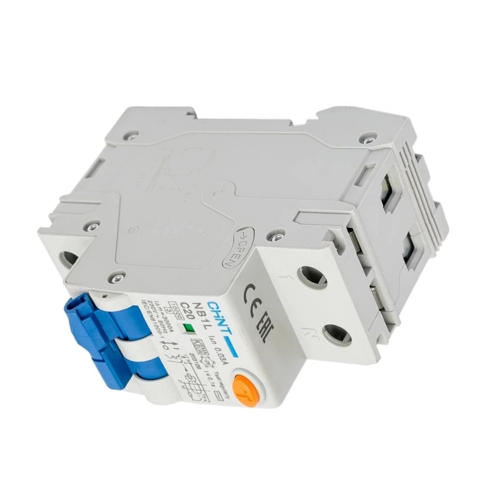 Chint serie nb1l1 interruttore magnetotermico differenziale 1p+n alta protezione *** ampere 20 ampere, confezione 1