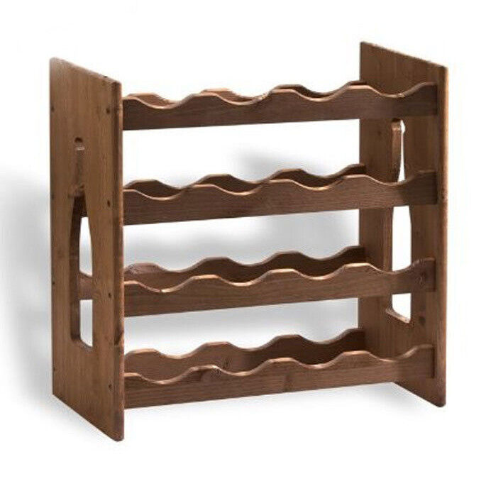 Cantinetta Porta Bottiglie Vino In Legno Sovrapponibile 16 Posti Casa Ristorante