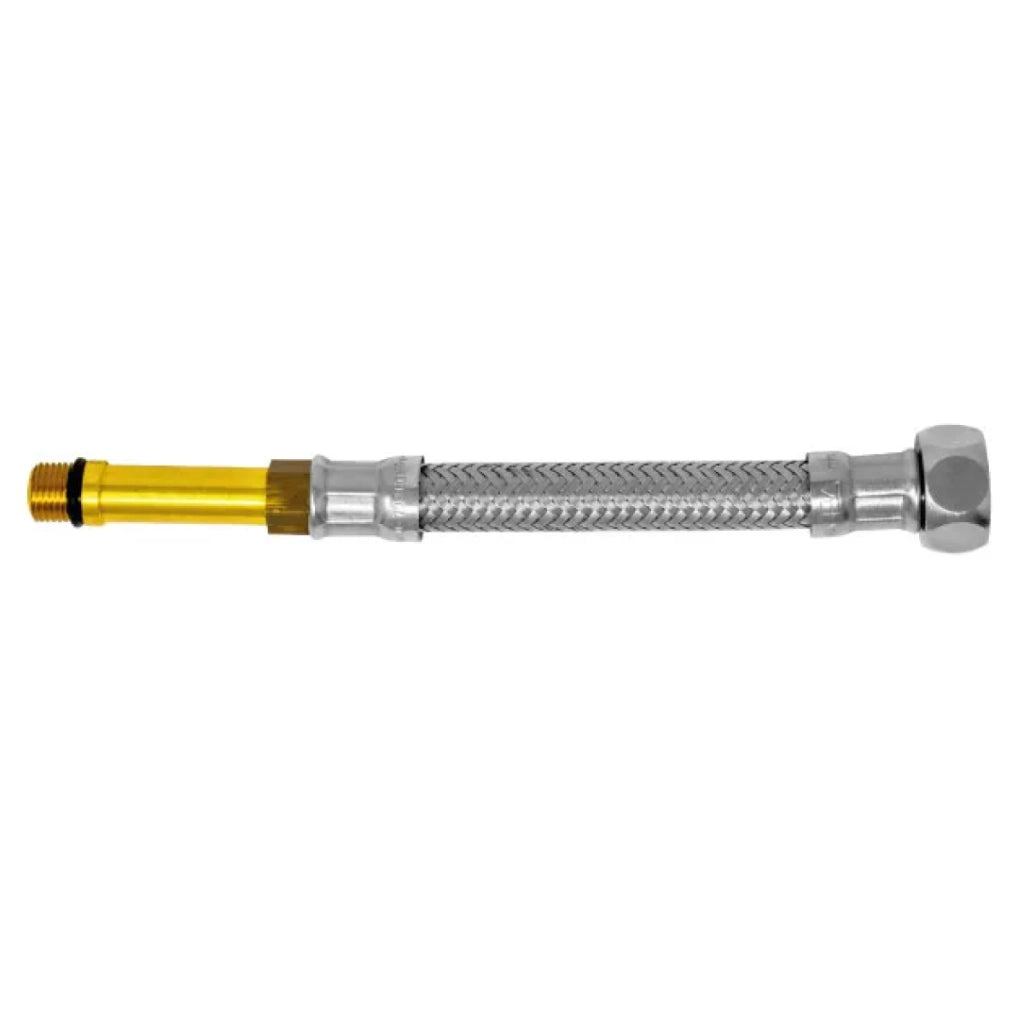 FLESSIBILE ACCIAIO INOX PER MONOCOMANDO PER DOCCETTA ESTRAIBILE F.3/8-CM 15   RUBINETTERIE EURORAMA S.P.A.