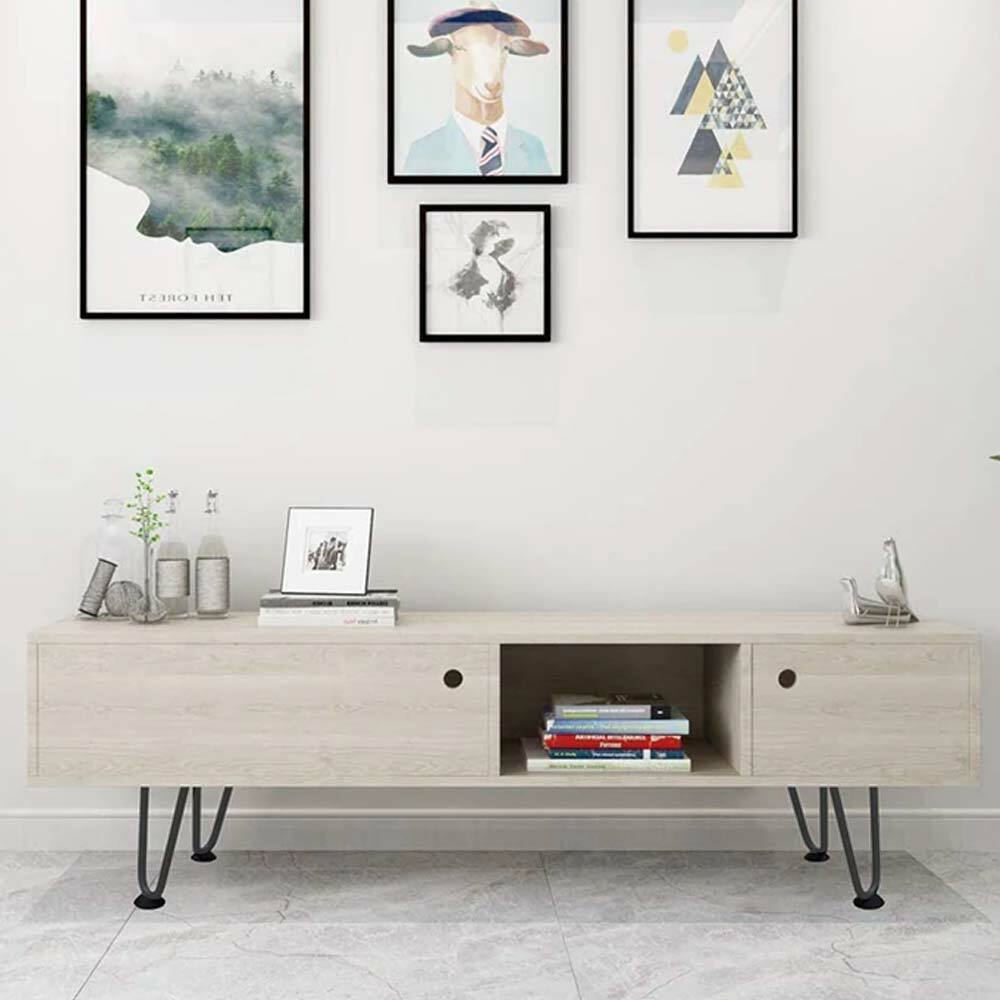 4x Gambe Piedi Tavolo Tavolino Mobili Sgabello 36cm Metallo Design Moderno Grigi