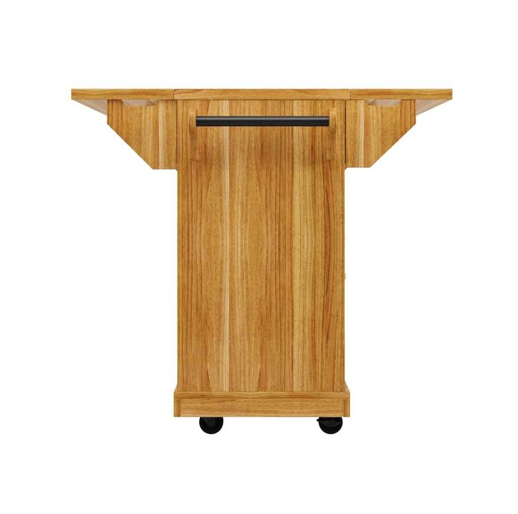 Carrello da cucina 142,5 x 80 x 95 cm marrone scuro – contenitori