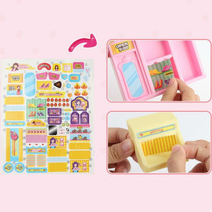 Carrello Spesa Playset Super Mercato Giocattolo Bambini con Bambola e Accessori