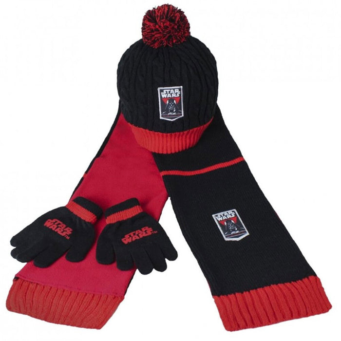 SET INVERNALE CAPPELLO SCIARPA GUANTI STAR WARS BAMBINO TAGLIA UNICA 2-6 ANNI