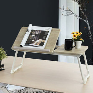 Tavolino Vassoio da Letto Divano per Notebook PC Laptop Pieghevole Leggio 65x30