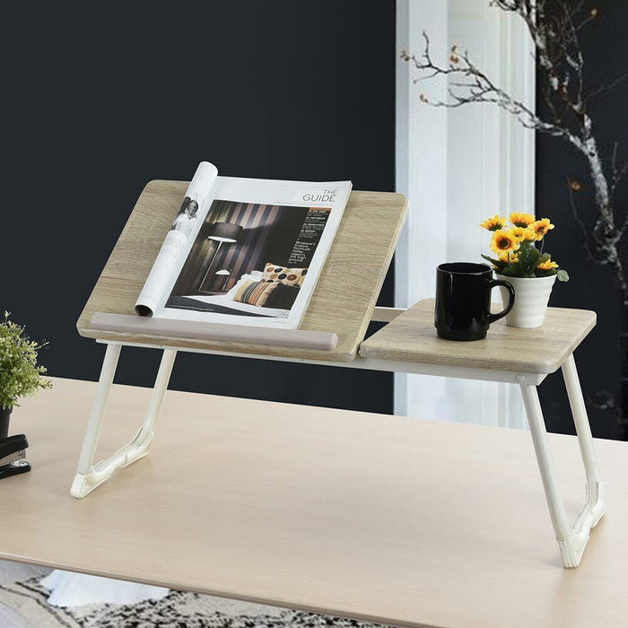 Tavolino Vassoio da Letto Divano per Notebook PC Laptop Pieghevole Leggio 65x30