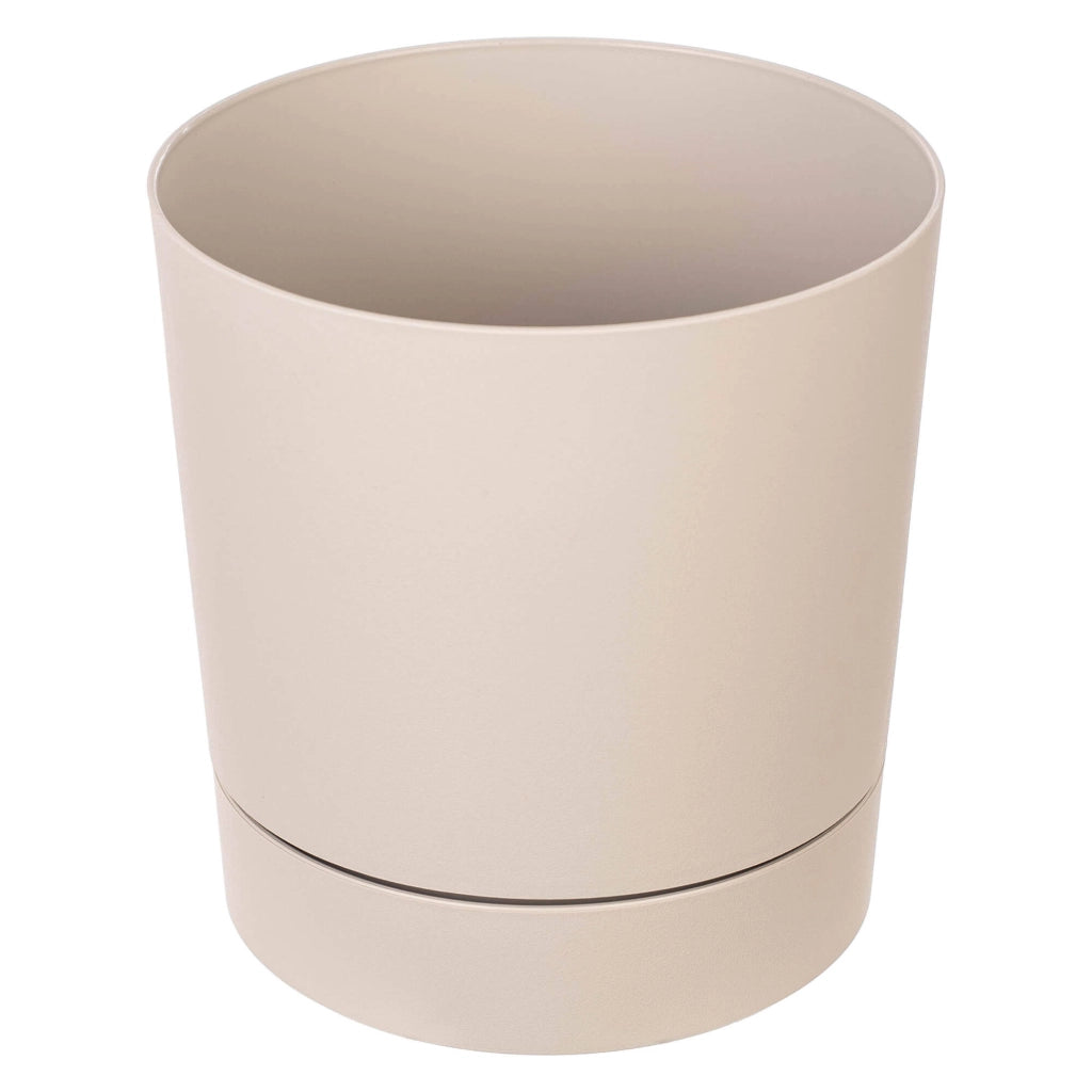 Vaso da fiori KADAX con supporto, rotondo, in plastica, 14,5 cm
