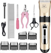 Tondeuse professionale IPX7 lavabile - senza fili e ricaricabile - silenziosa - 6 lame - 14 in 1 con trimmer per capelli preciso