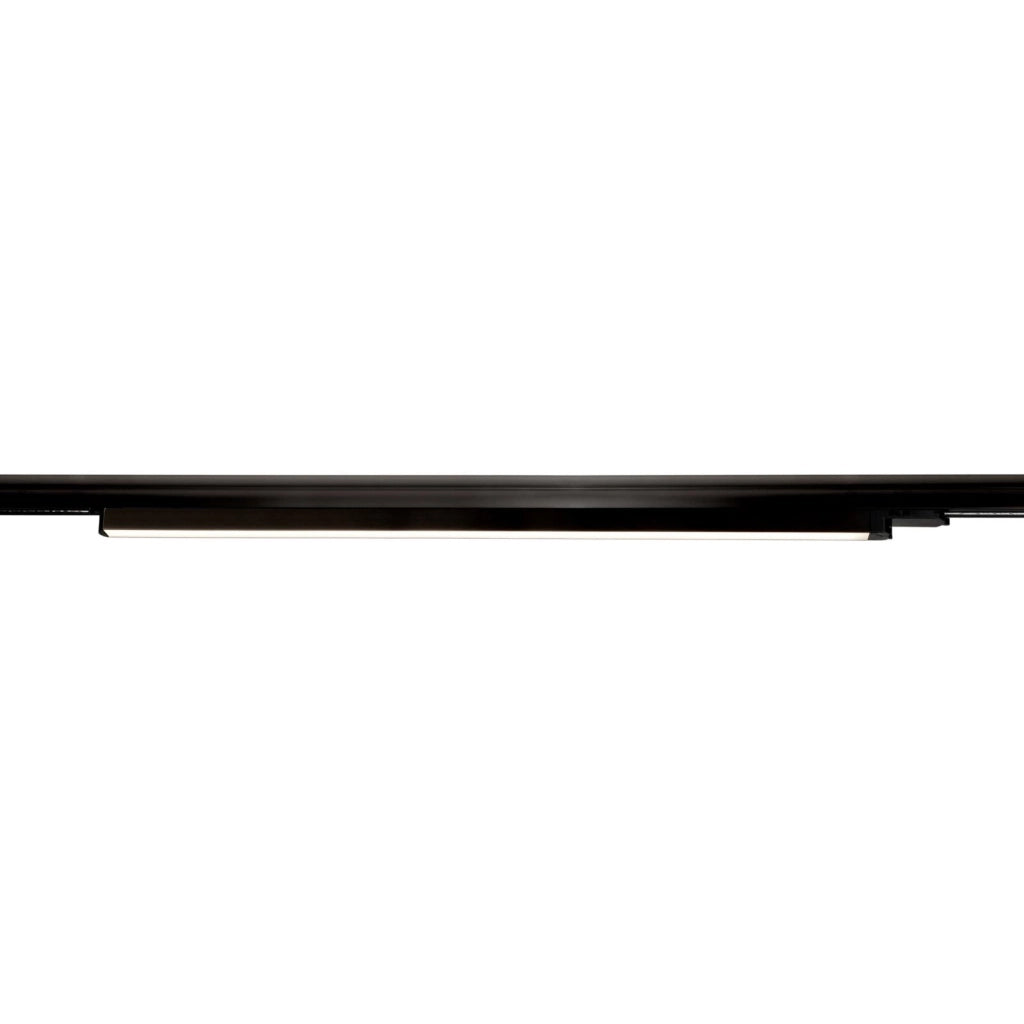 Barra LED faretto track binario trifase 28W alluminio nero bianco luce lineare negozio ufficio abitazione moderna 100cm NERO 4000K