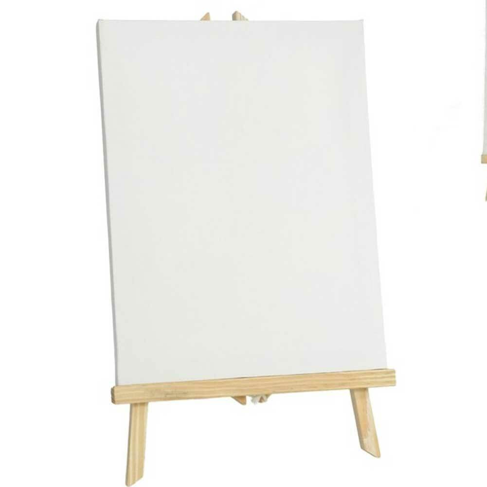 Tela da Dipingere 30x23cm con Telaio e Supporto in Legno Tele Pittura Pittore