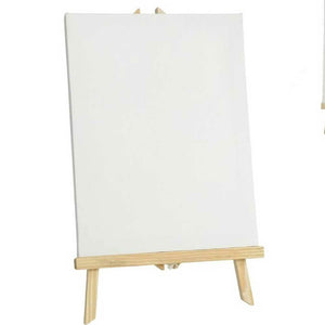 Tela da Dipingere 30x23cm con Telaio e Supporto in Legno Tele Pittura Pittore