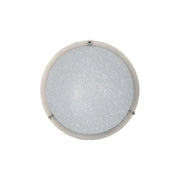 PLAFONIERA GAIA D 30 CM 1 LUCE E27 B/CO GRANIGLIA- 4,0 pz