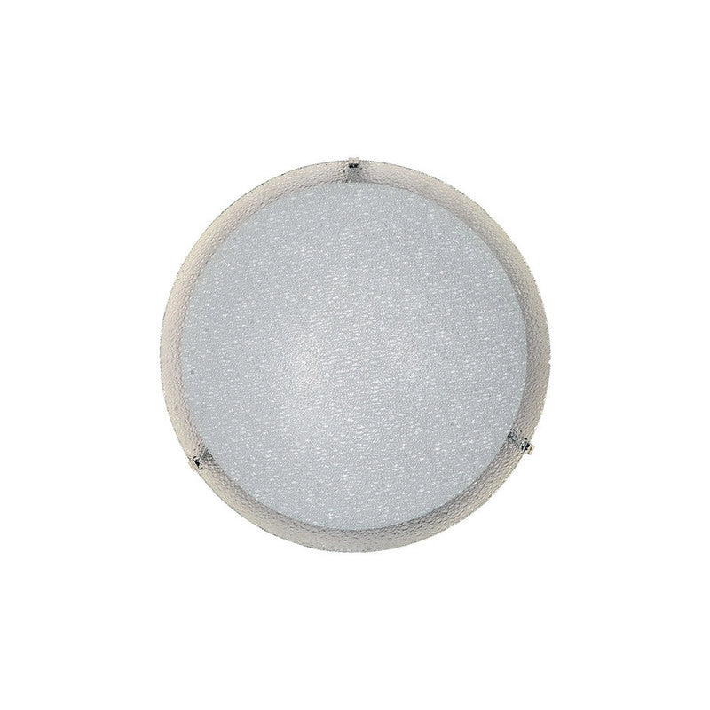 PLAFONIERA GAIA D 30 CM 1 LUCE E27 B/CO GRANIGLIA- 4,0 pz