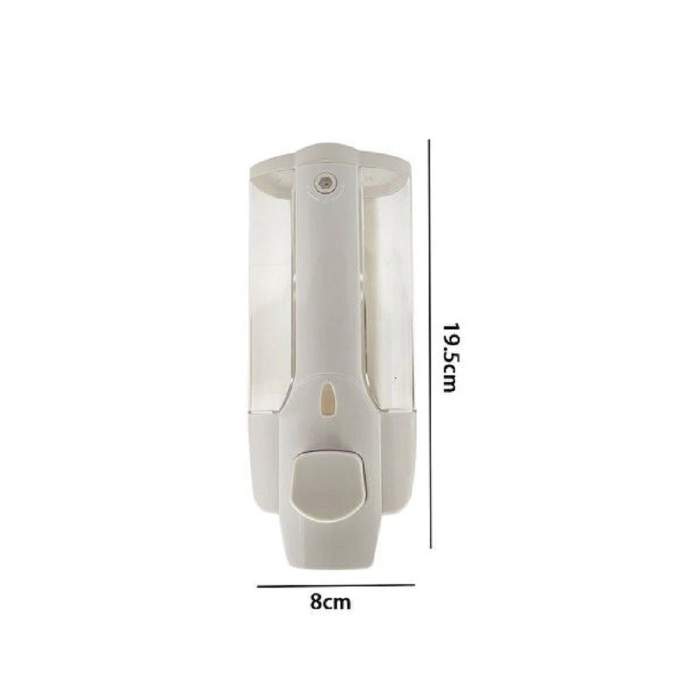 Trade Shop - Dispenser Sapone Da Muro 350 Ml Con Viti Di Montaggio Erogatore Dosatore 69412 -