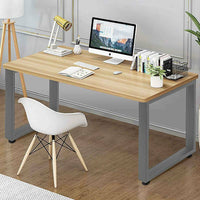 Set 2 Gambe Piedi Tavolo Pranzo Scrivania 100x72 Metallo Design Moderno Grigio