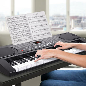 Tastiera Musicale Pianola Elettronica 61 Tasti Pianoforte AUX MIcrofono